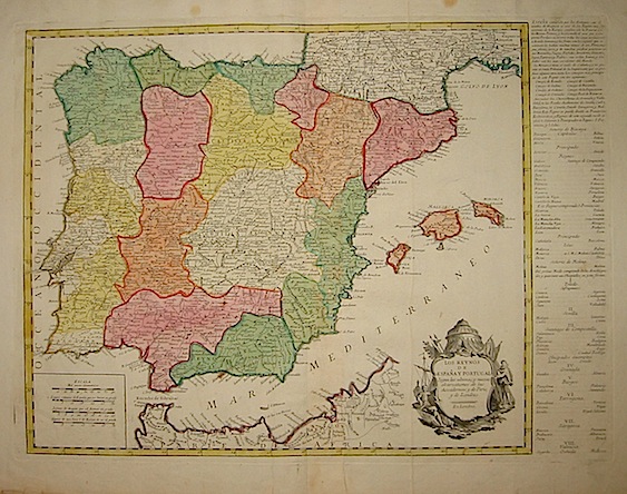 [Gendron Pedro] Los Reynos de Espana y Portugal... 1760 ca. Londres (Madrid?) 